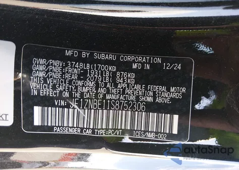 2025 Toyota Gr86 Premium z USA, uszkodzony, nr VIN JF1ZNBE11S8752306